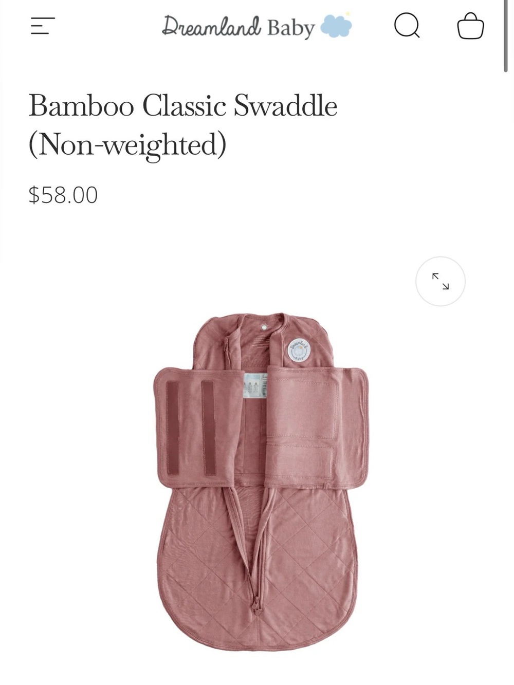Dreamland Bamboo Classic Swaddle